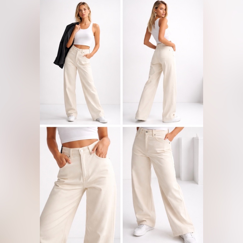 Women's High-Rise Sailor Wide Leg Ankle Jeans - Universal Thread™